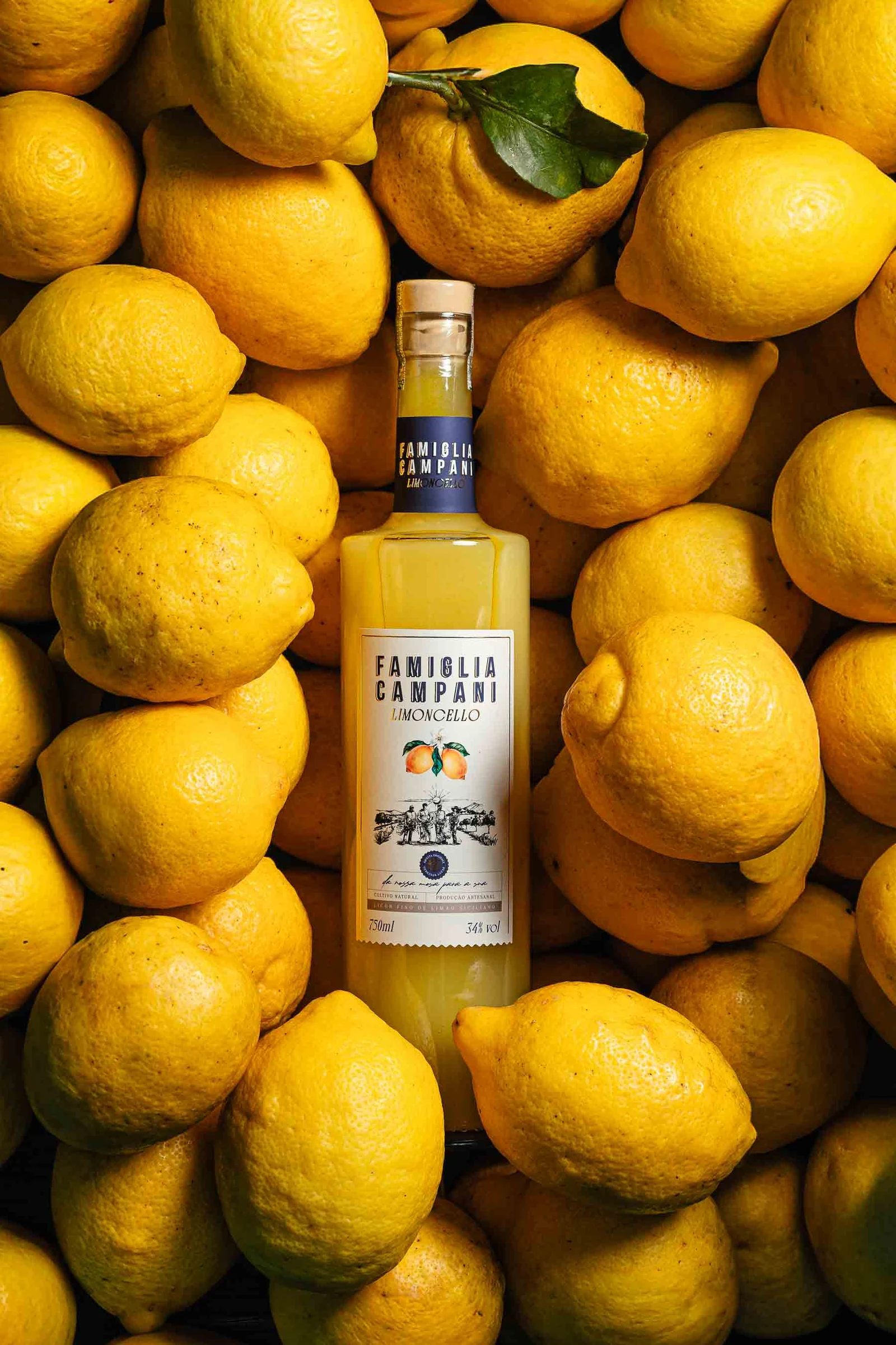 Limoncello Famiglia Campani — detalhe 2